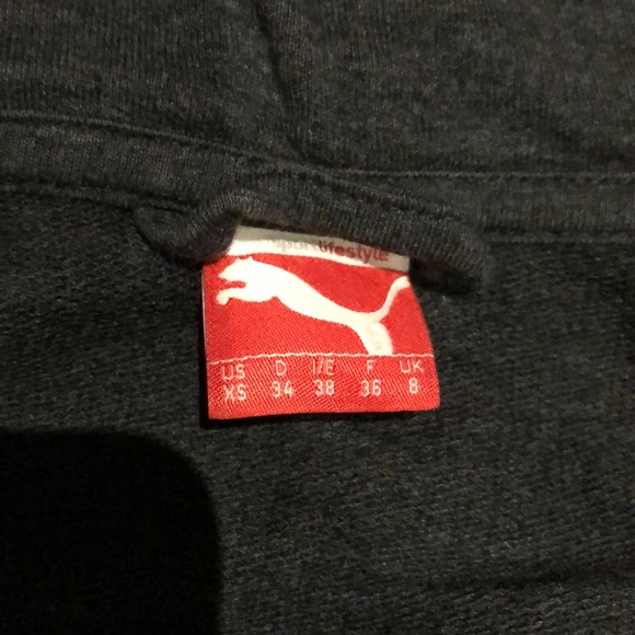 Charcoal cowl neck Puma sweater - Picture 3 of 6